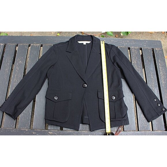 Diane Von Furstenberg DVF -One-Button, Pleat Back Dinner Jacket in Ponte Knit 10 - Picture 6 of 9